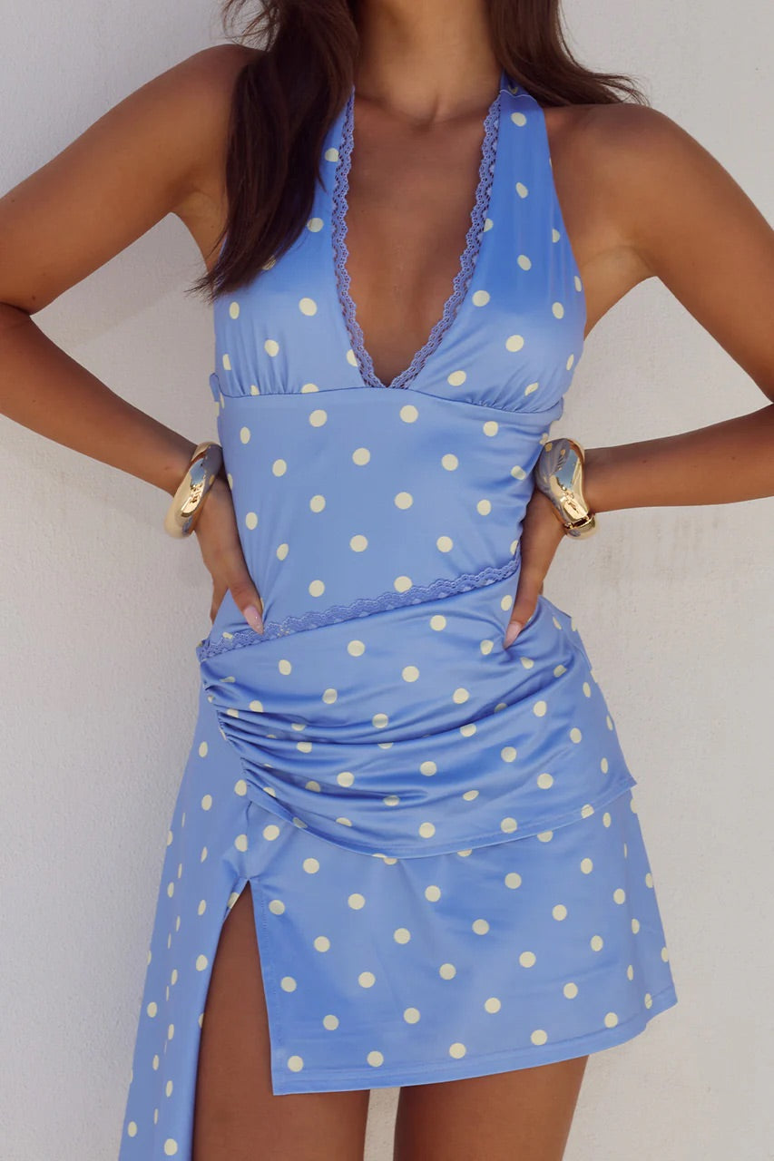 Celyse Halter Mini Dress – Kouture