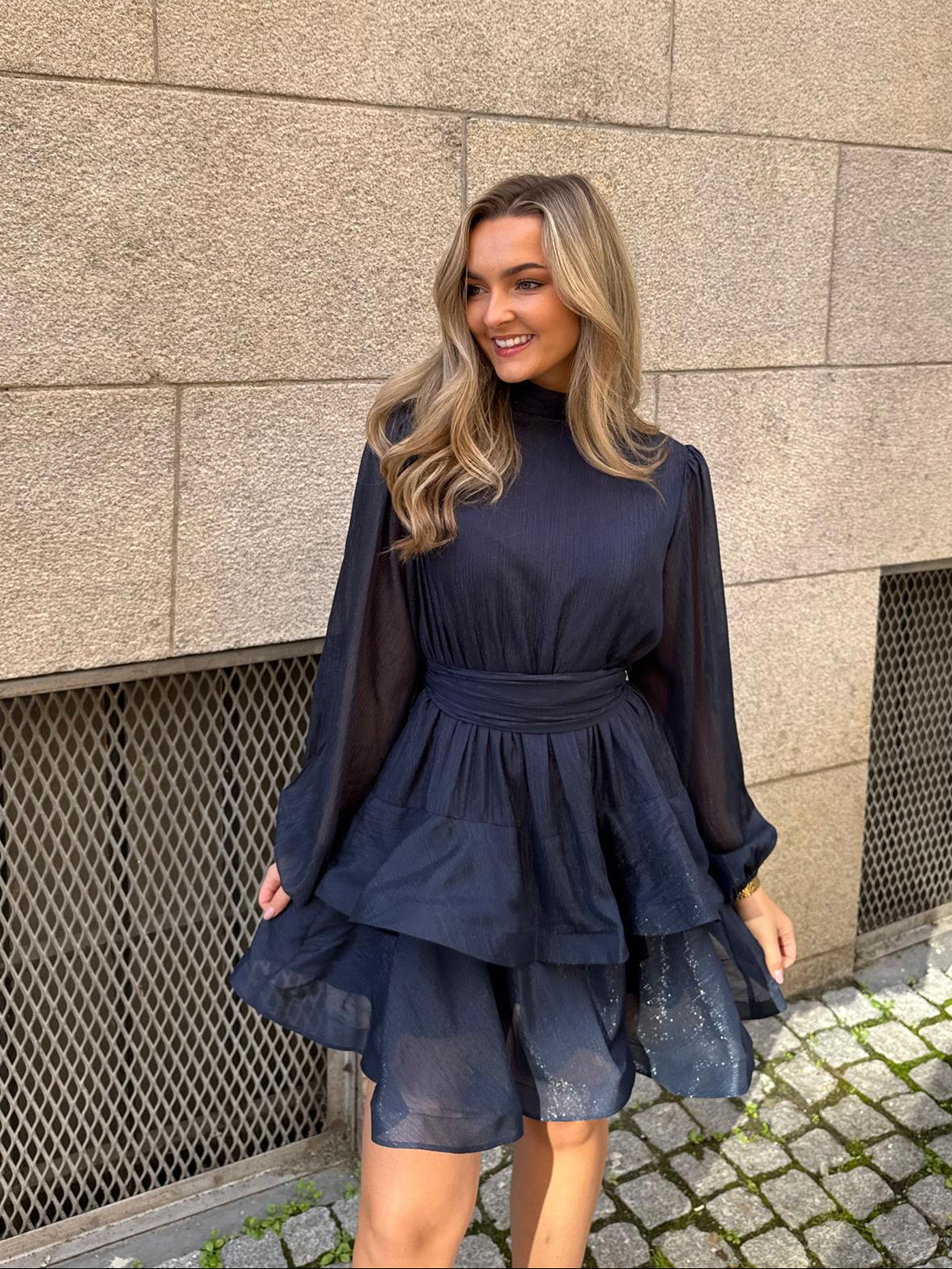 Kelly Minari Dress - Grain Marine - Kjoler