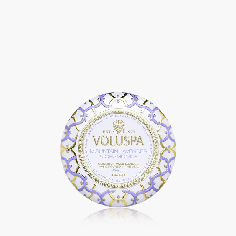 Mini Tin Candle 113g - Mountain Lavender & Chamomile