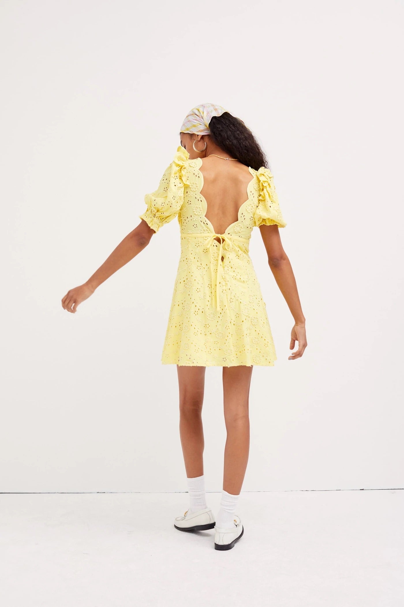 Natalia Puff Sleeve Mini Dress - S - Kjoler