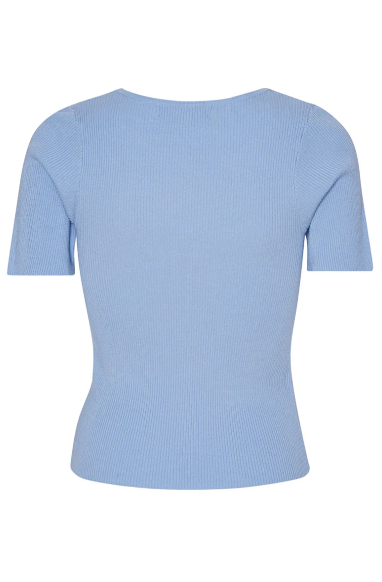 Rib Knit Short Sleeve Top Overdeler