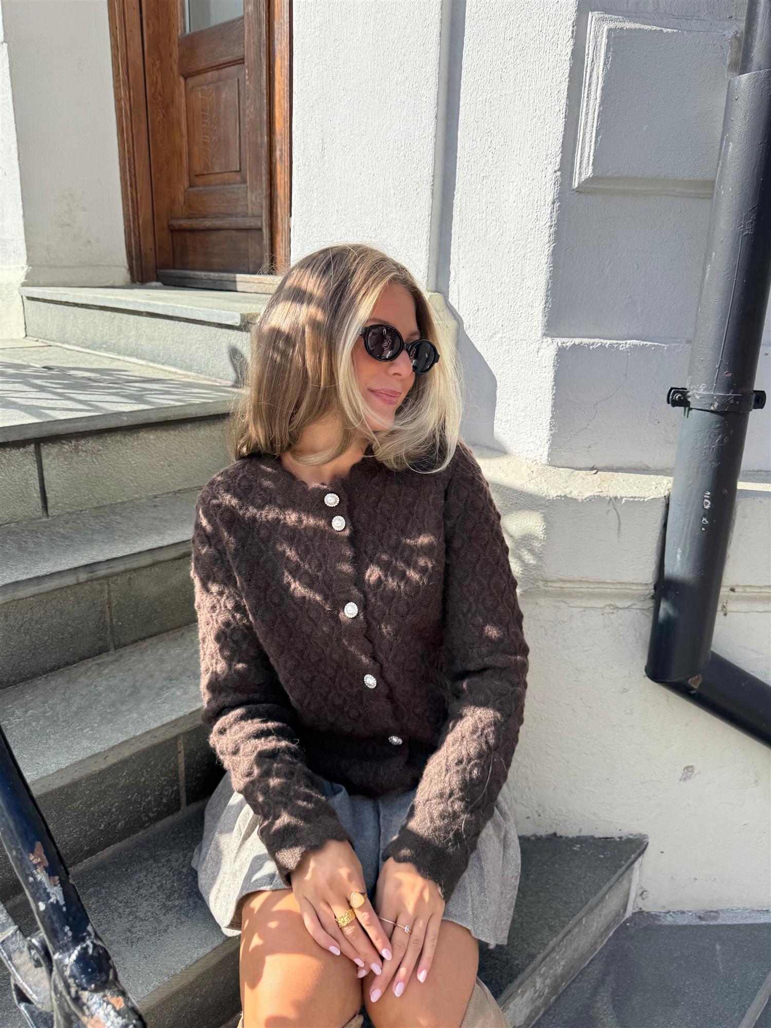 Yasbubble LS Knit Cardigan - Overdeler