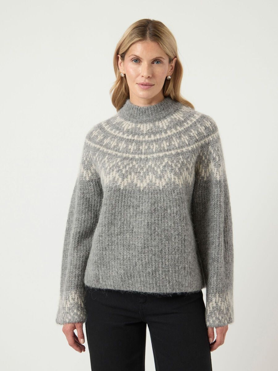 Yasliri LS Wool Blend Knit Pullover - Overdeler