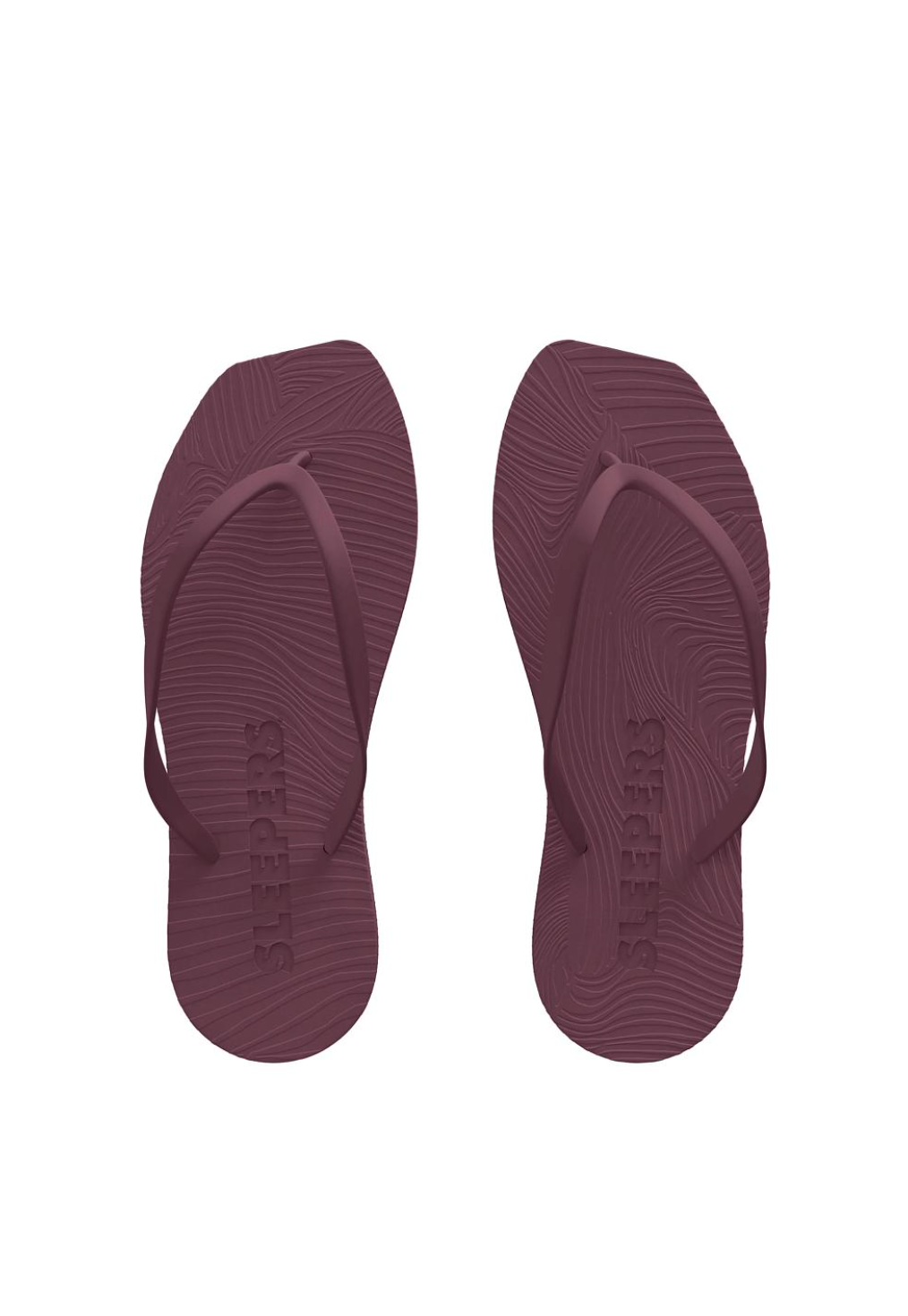 Tapered Flip Flop - Burgundy