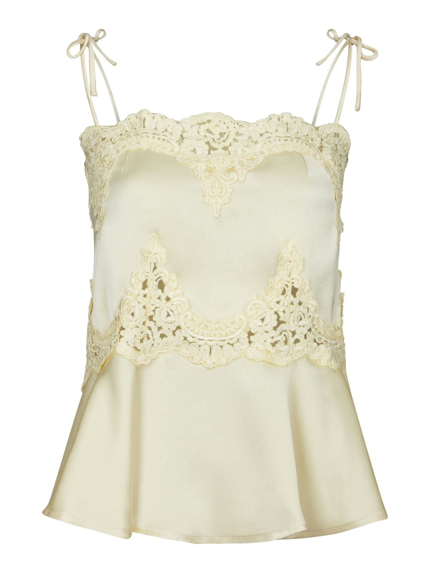 Kaela Heavy Sateen Lace Top