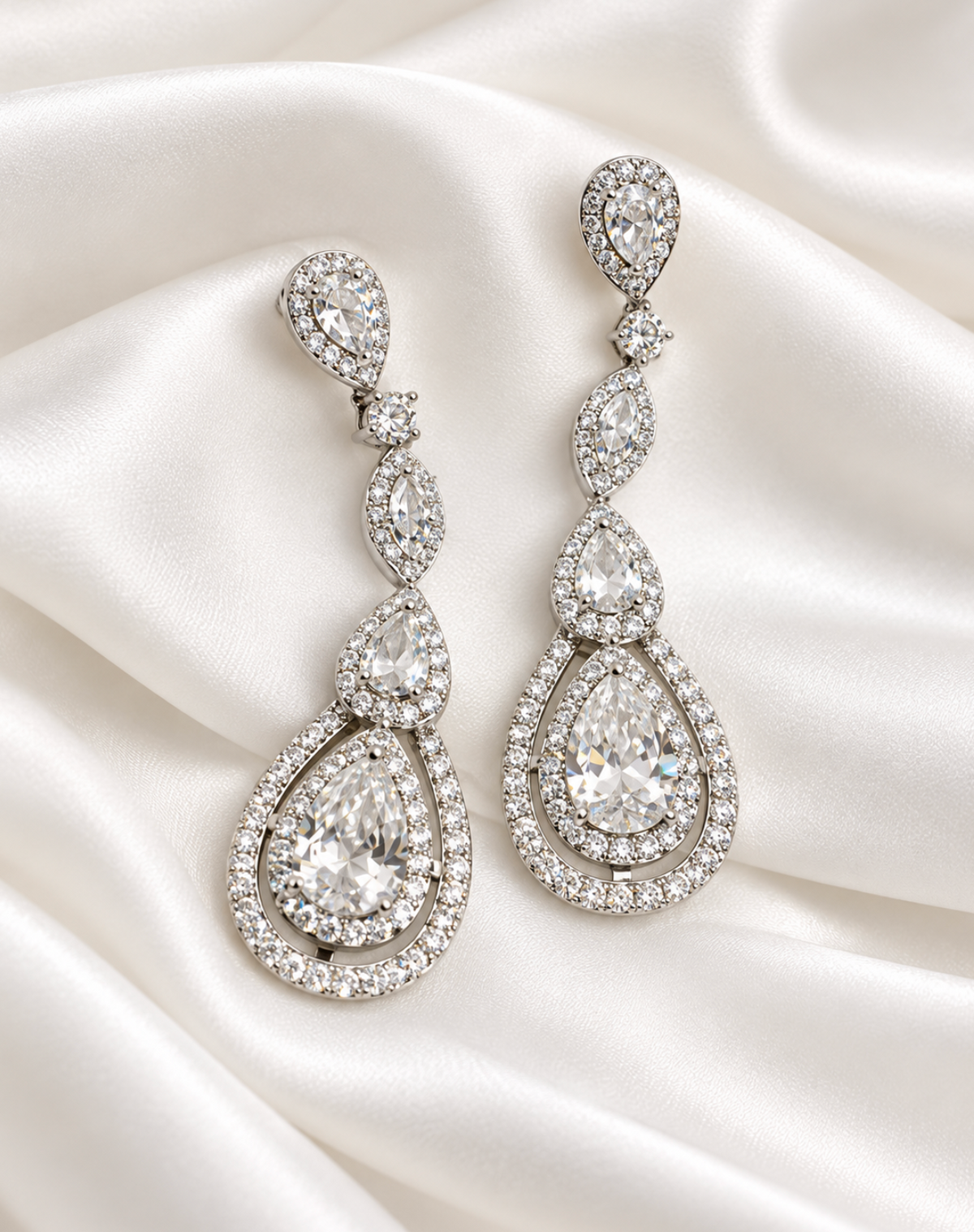 Drop Silver Earring
