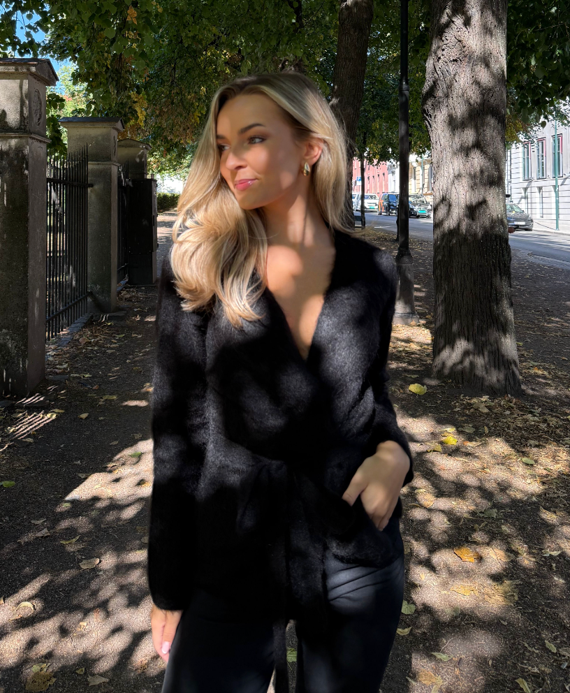 Yastilde LS Belt Knit Cardigan