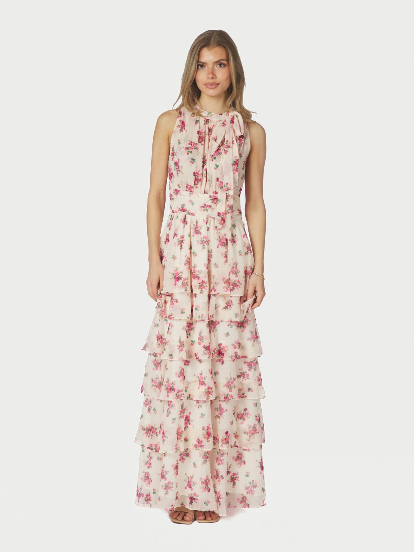 Marli Amazing Chiffon Rose Dress