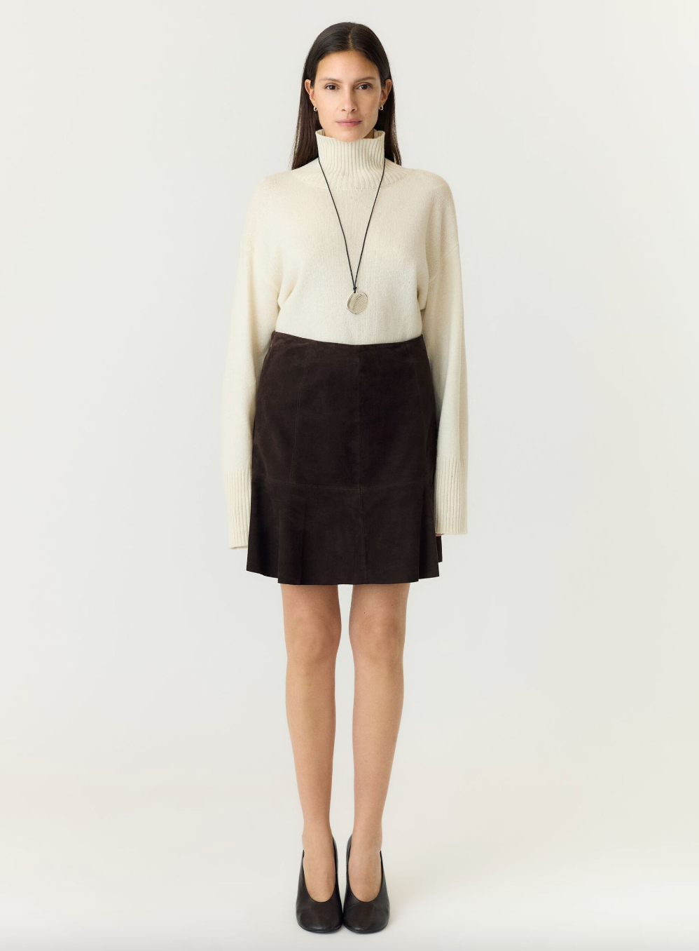 Yascolly HW Suede Skirt