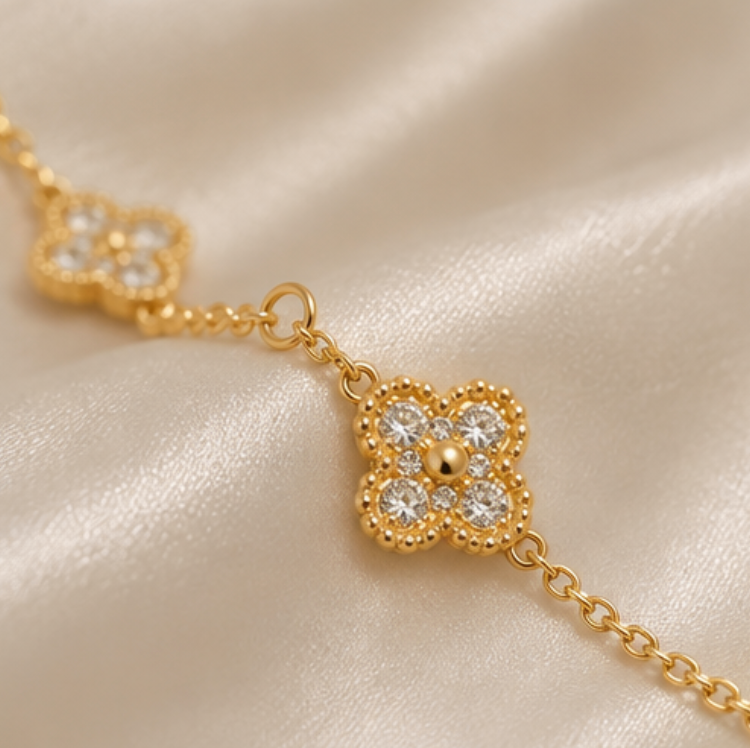 Lone Four Leaf Bracelet
