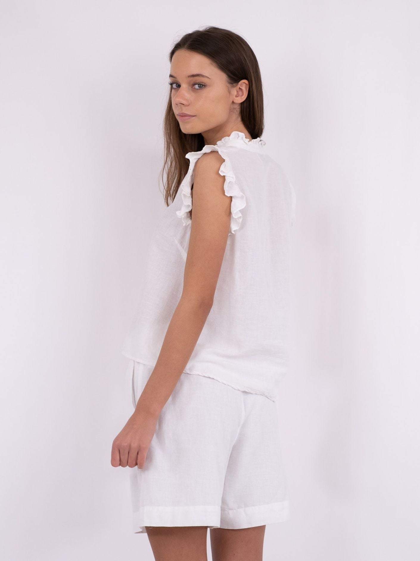 Siona Linen Top - Overdeler