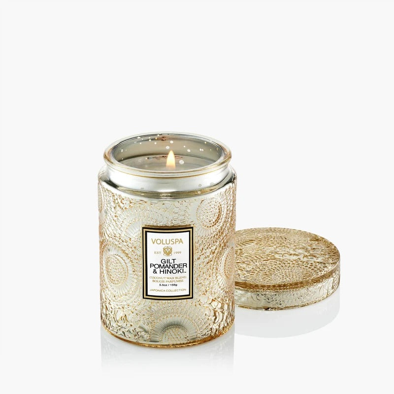 Small Jar Candle 156g - Gilt Pomander & Hinoki