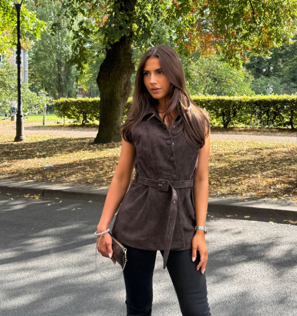 Yasrie Suede Waistcoat