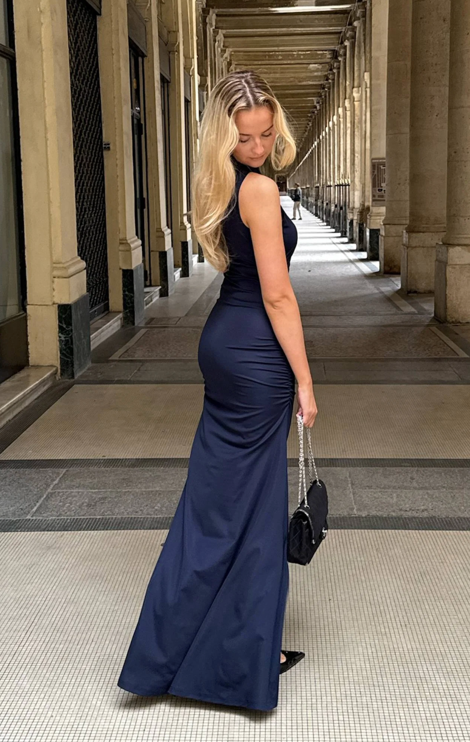 Andrea C Maxi Dress - Navy