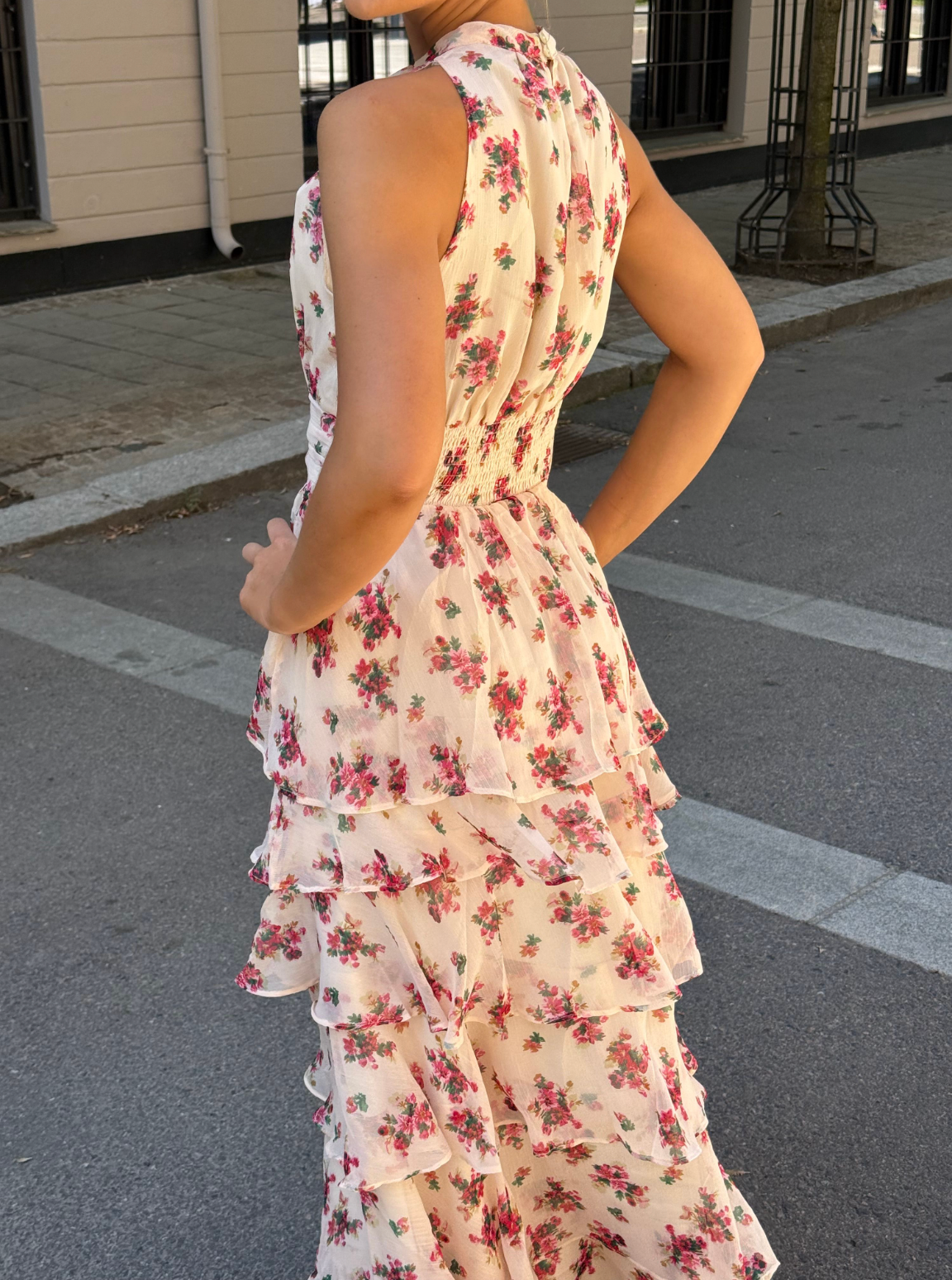 Marli Amazing Chiffon Rose Dress