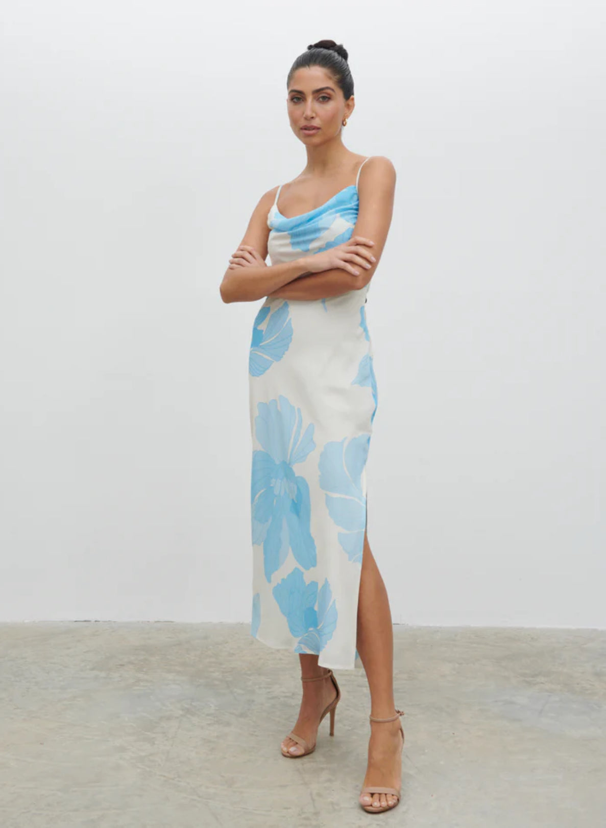 Keisha Ruched Midaxi Dress - Kjoler