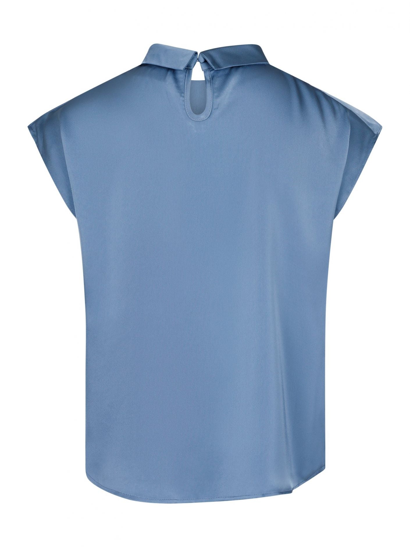 Fleur Drapy Satin Blouse - Overdeler