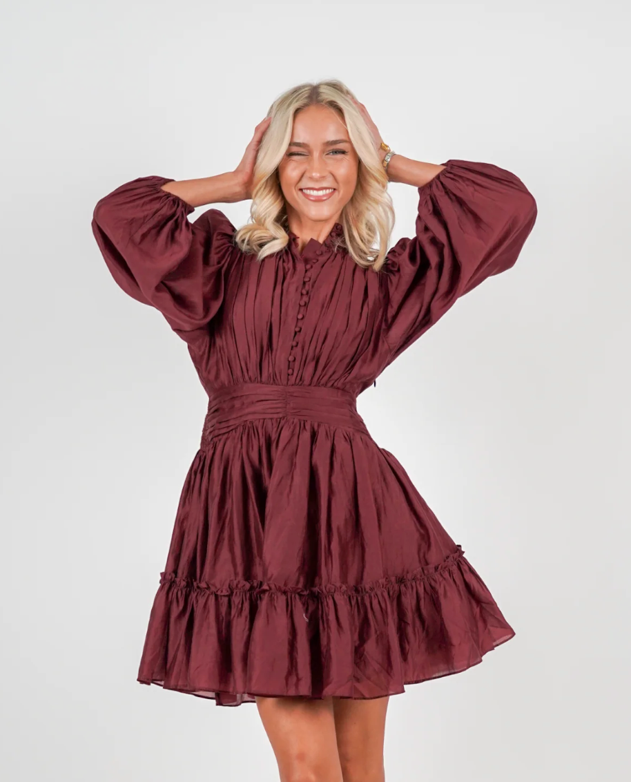 Vanity Dress - Bordeaux