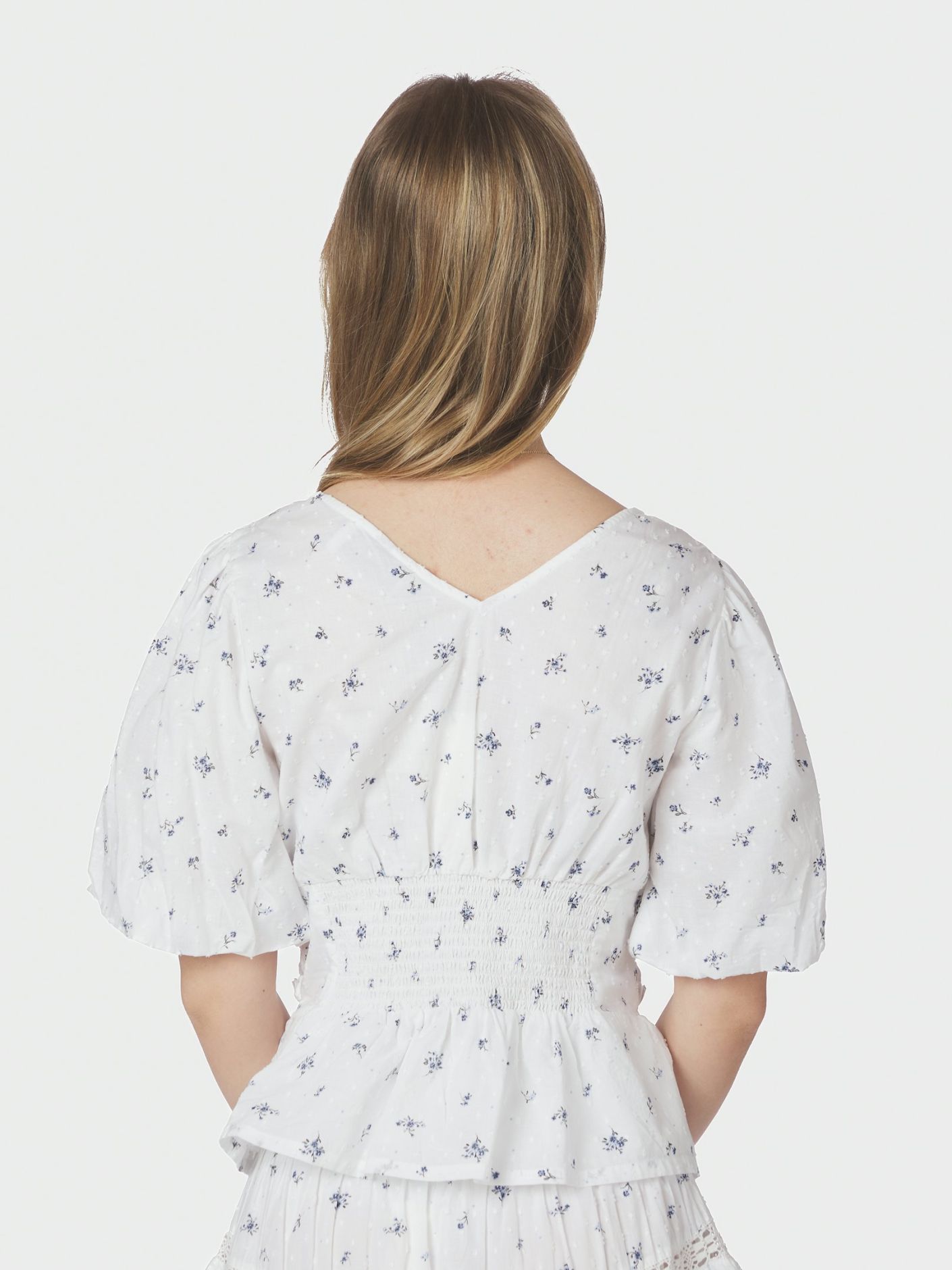 Sapura Flower Dobby Blouse