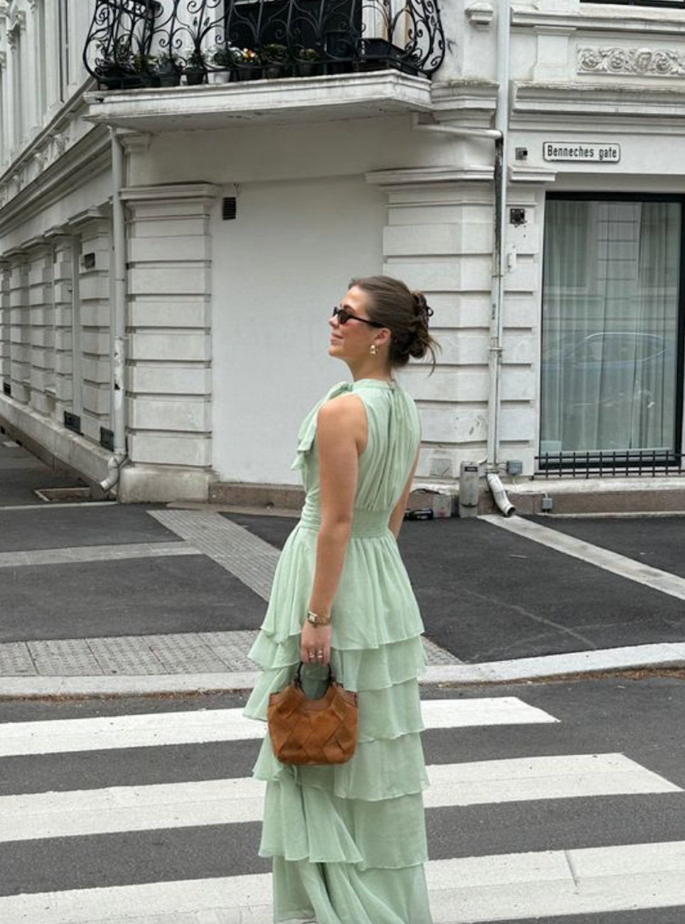 Marli Solid Chiffon Dress