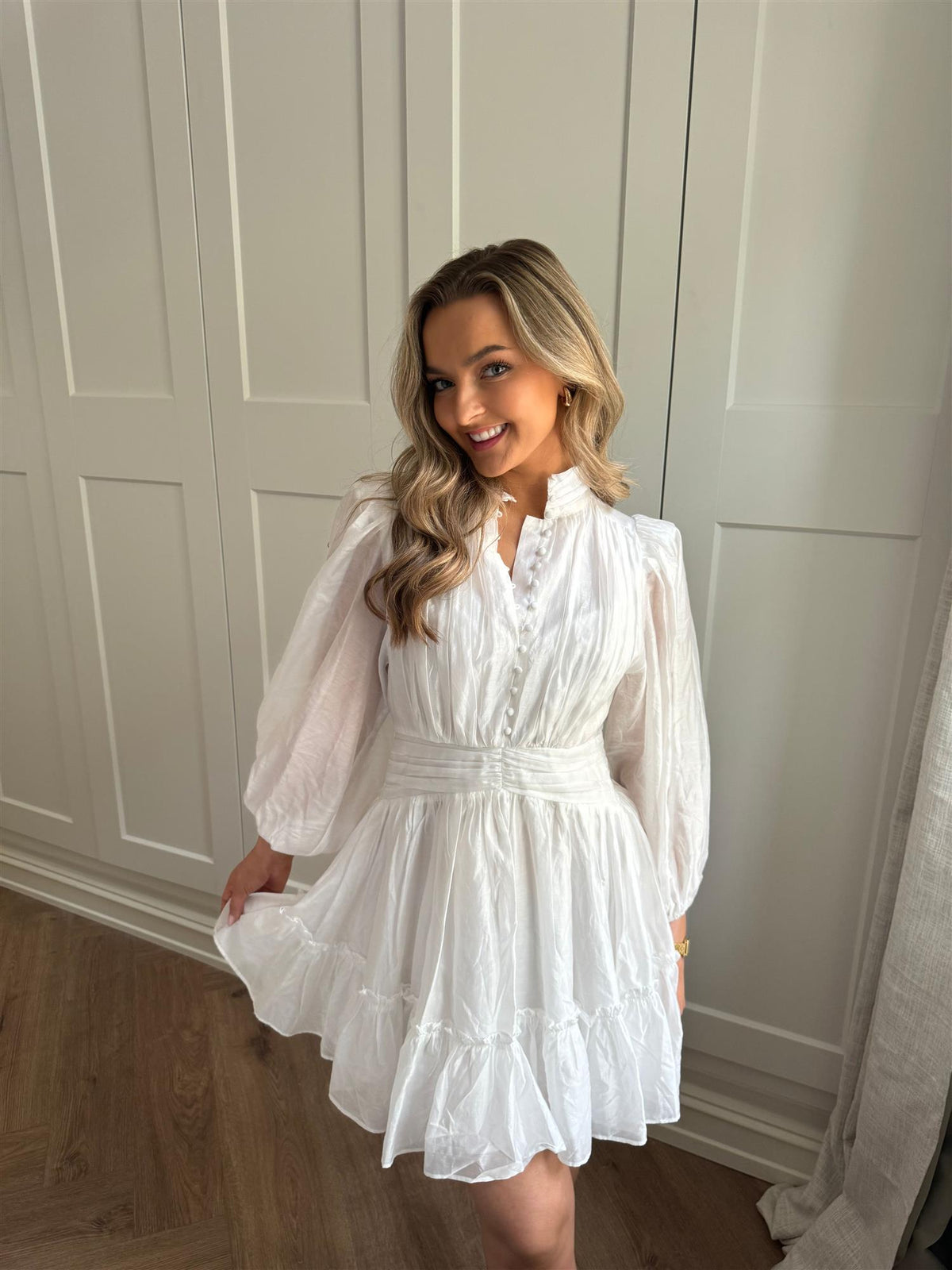 Vanity Short Dress - White