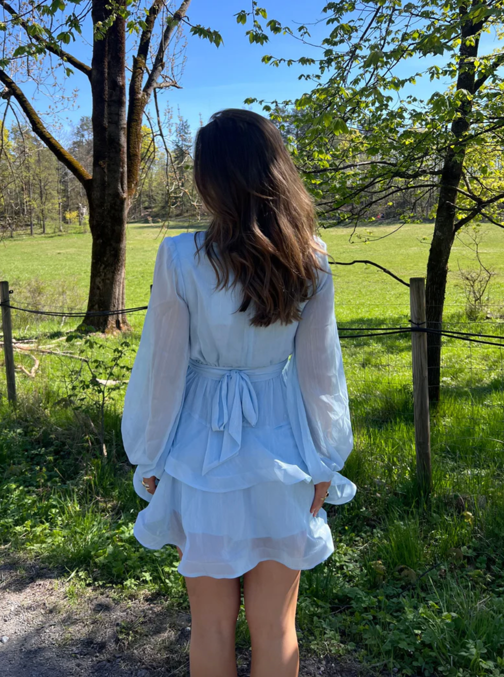 Asya Bedouin Dress - Pale Azure