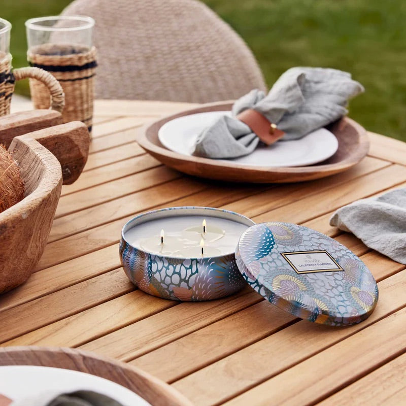 3-Wick Tin Candle 340g - California Summers - Tilbehør