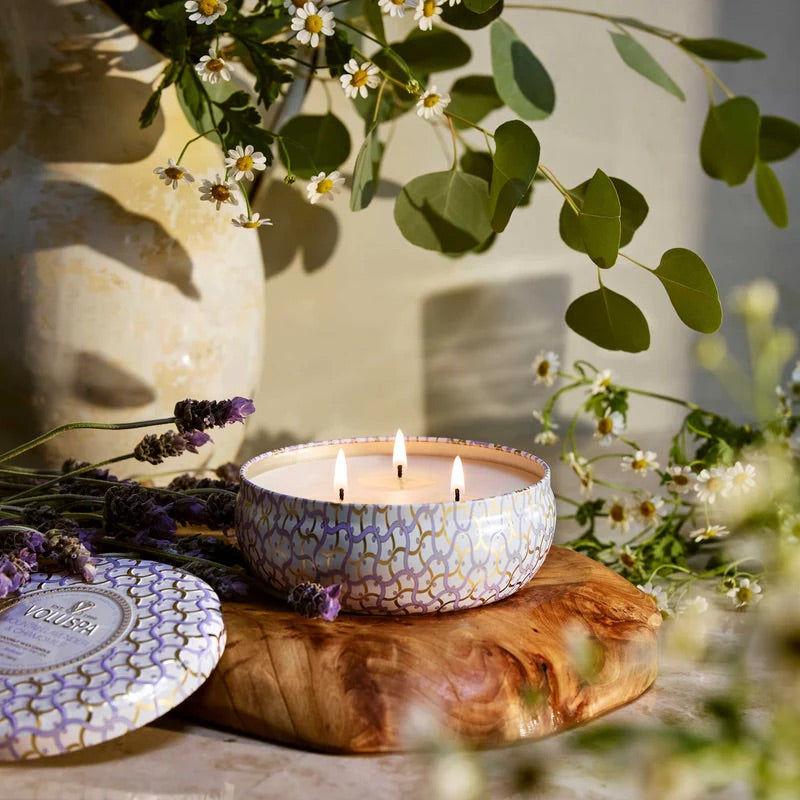 3-Wick Tin Candle 340g - Mountain Lavender & Chamomile