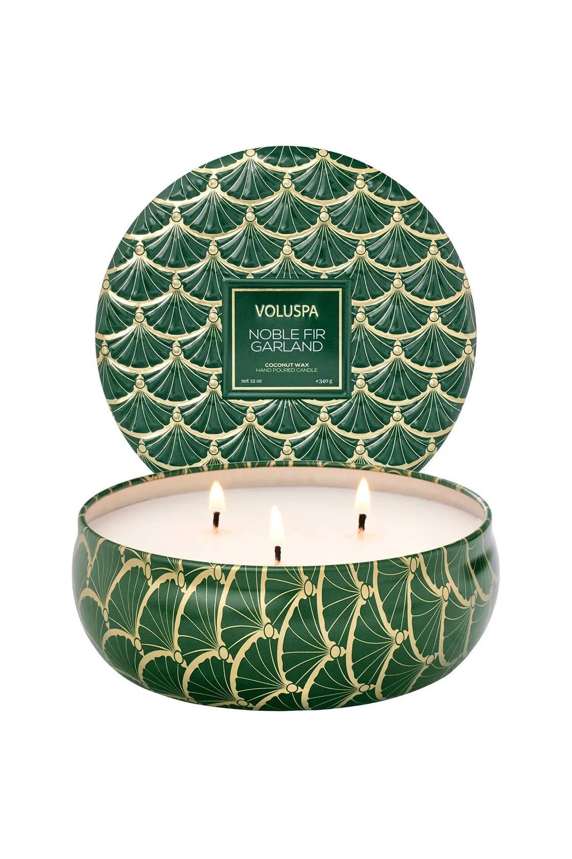 3-Wick Tin Candle 340g - Noble Fir - Tilbehør