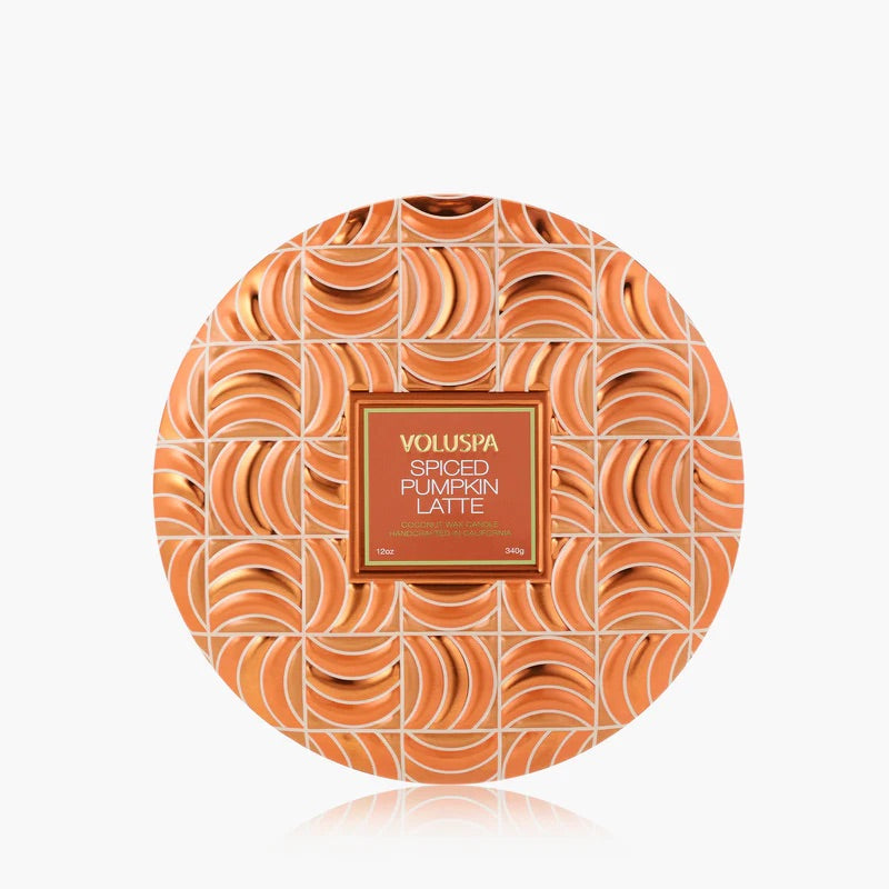 3-Wick Tin Candle 340g - Spiced Pumpkin Latte - Tilbehør