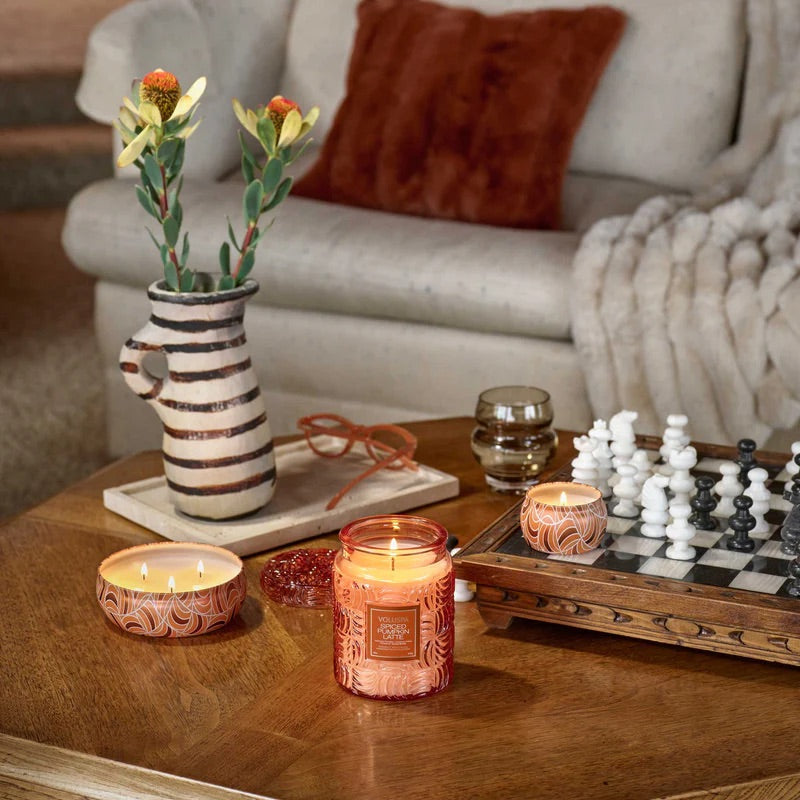 3-Wick Tin Candle 340g - Spiced Pumpkin Latte - Tilbehør