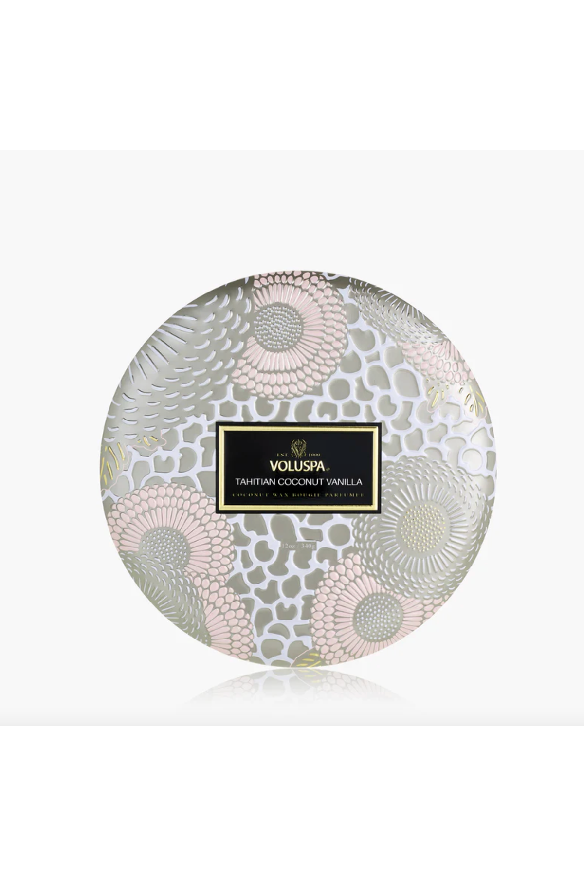 3-Wick Tin Candle 340g - Tahitian Coconut Vanilla - Tilbehør