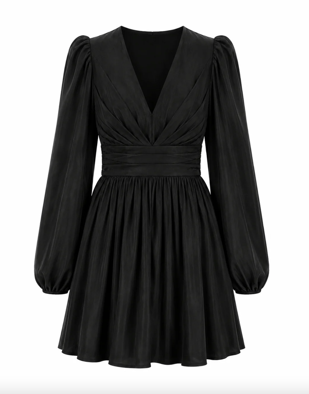 Maeve Satin Dress - Black