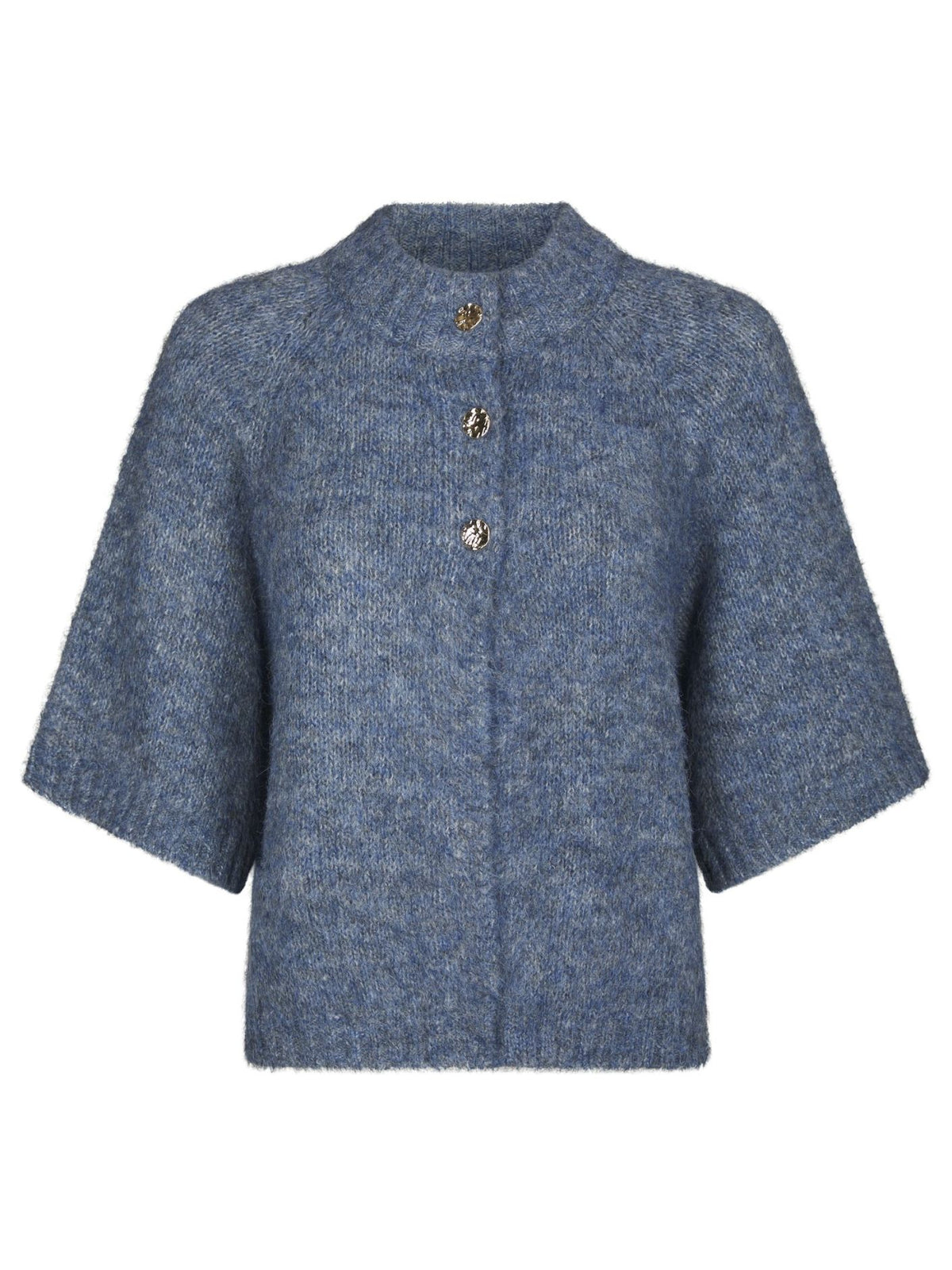Benuta Fluffy Knit Cardigan - Smoke Blue