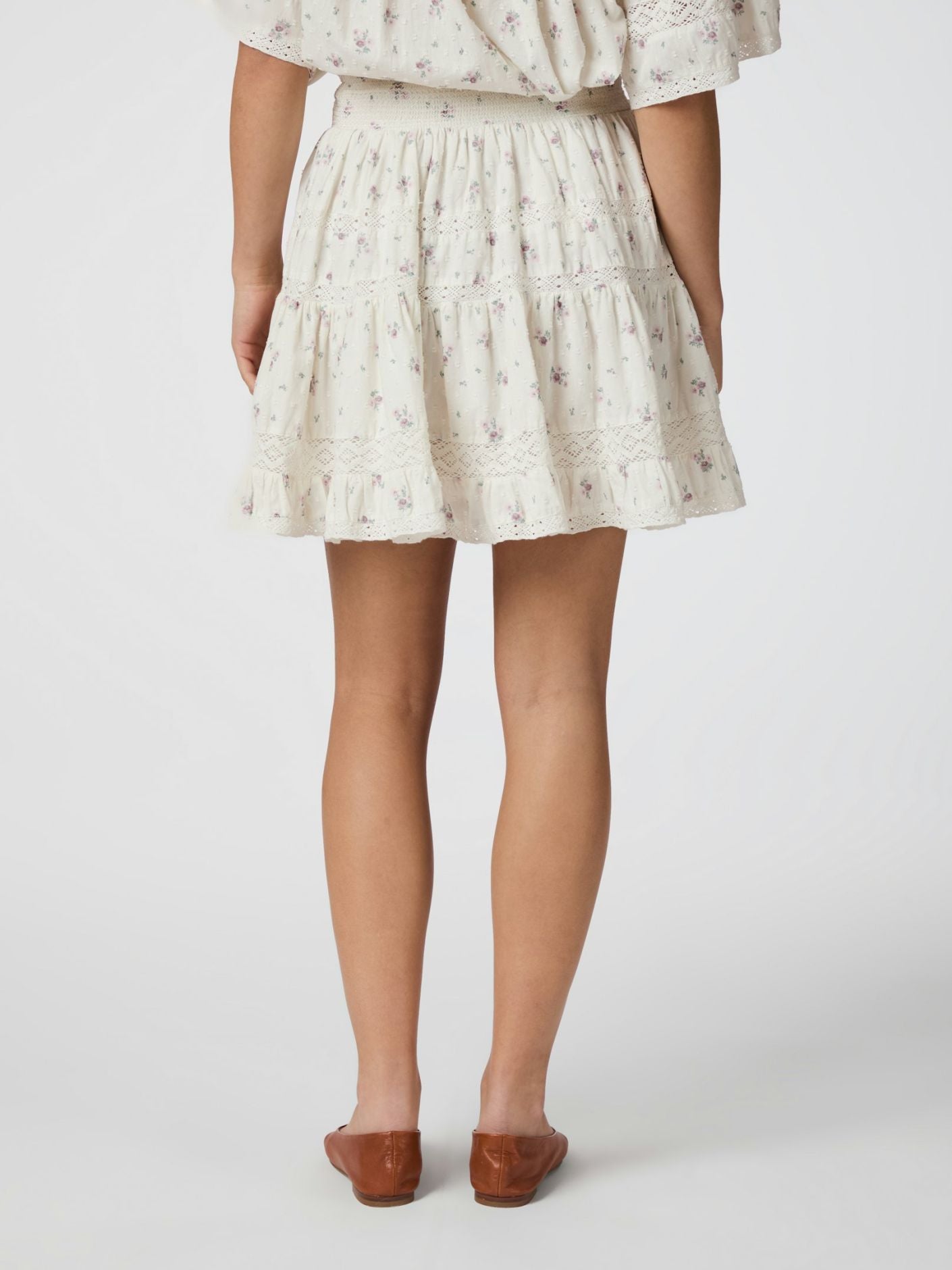 Callia Dobby Flower Skirt - Skjørt