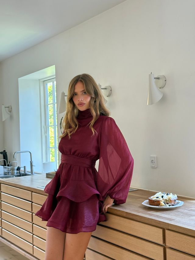 Kelly Minari Dress - Mulberry