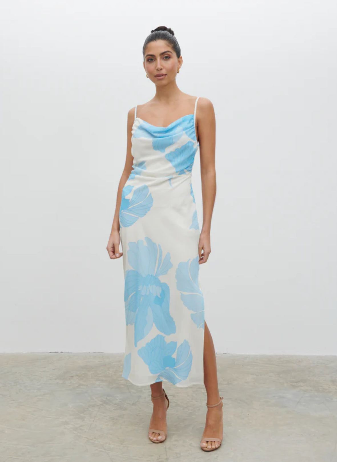 Keisha Ruched Midaxi Dress - Kjoler