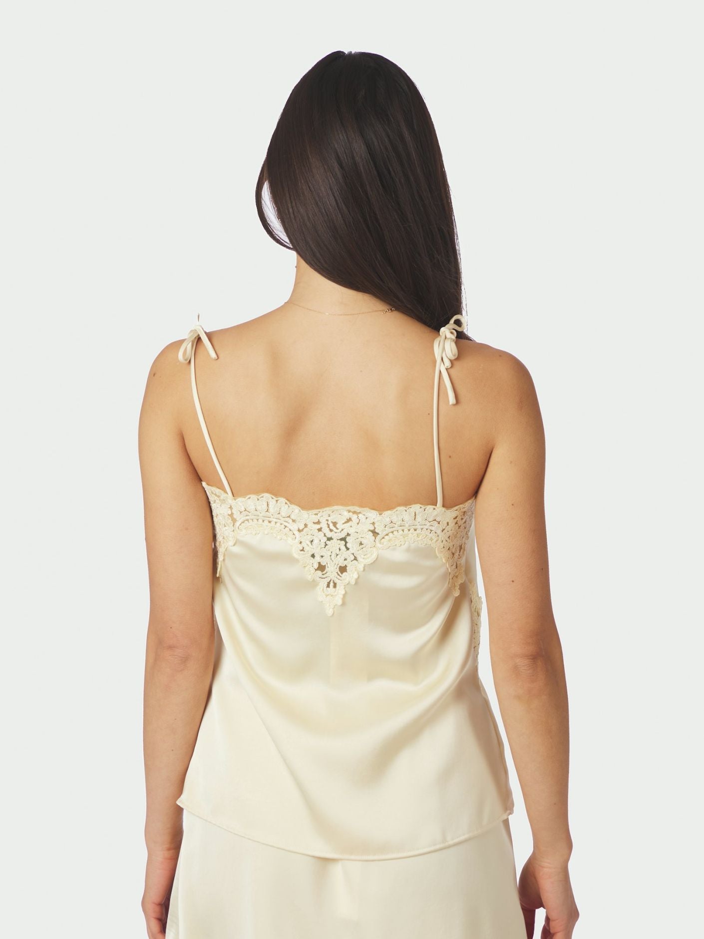 Kaela Heavy Sateen Lace Top