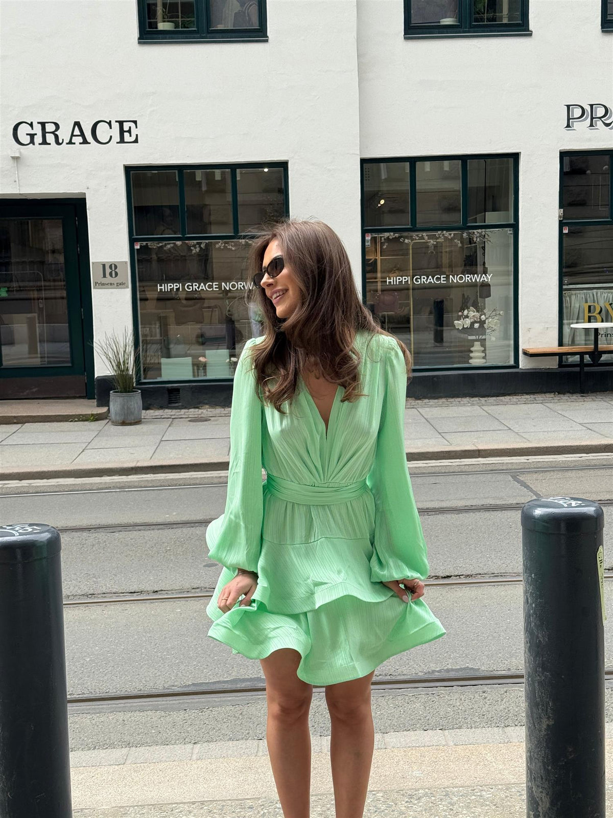 Asya Bedouin Dress - Mint Sage