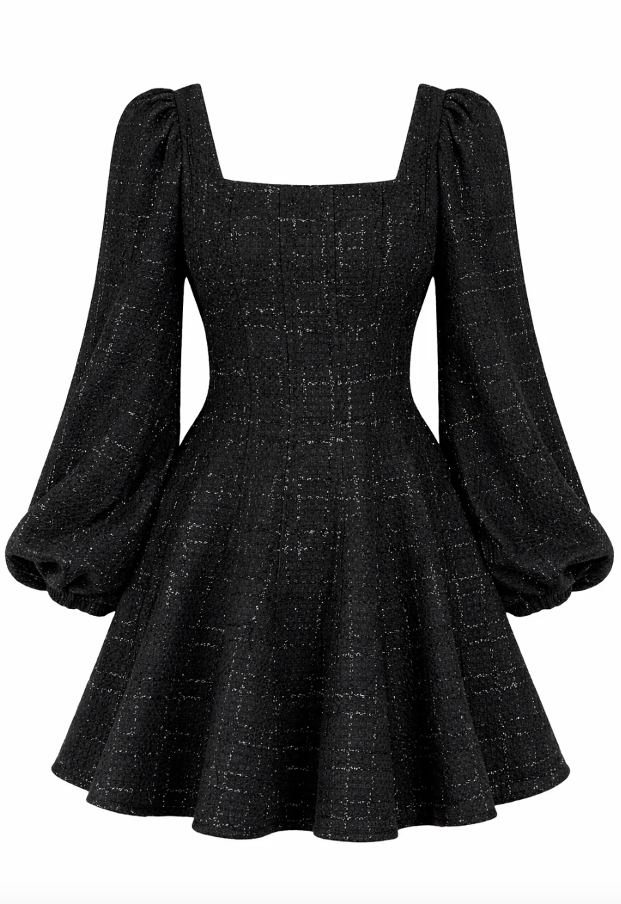 Sophie Tweed Dress - Black