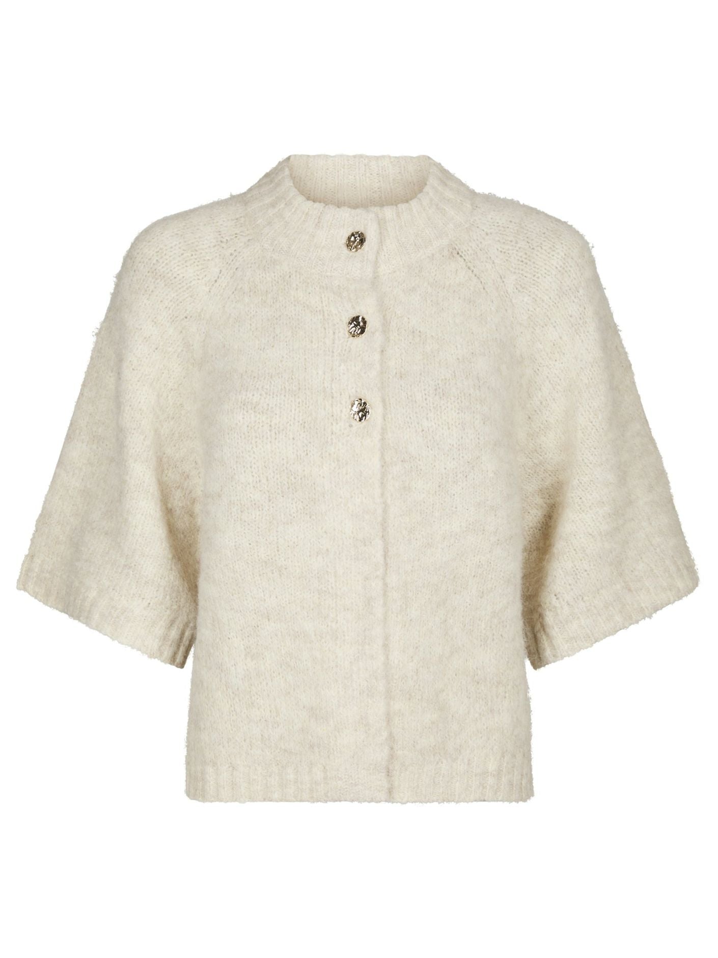 Benuta Fluffy Knit Cardigan - Ivory