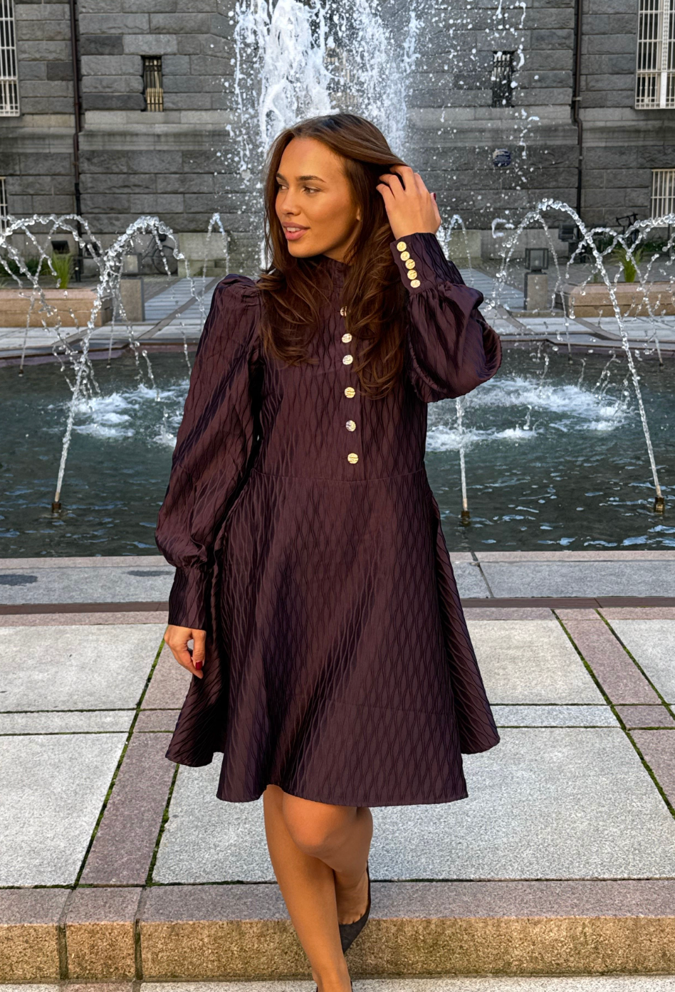 Yasripple LS Dress