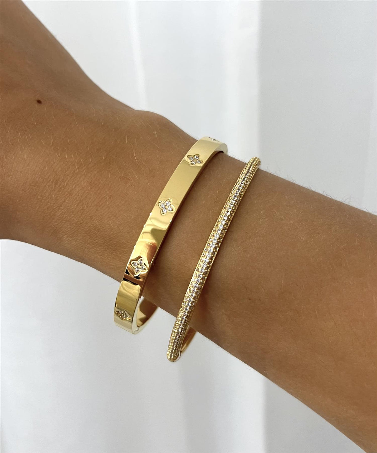 Ariel Bangle Bracelet - Gold