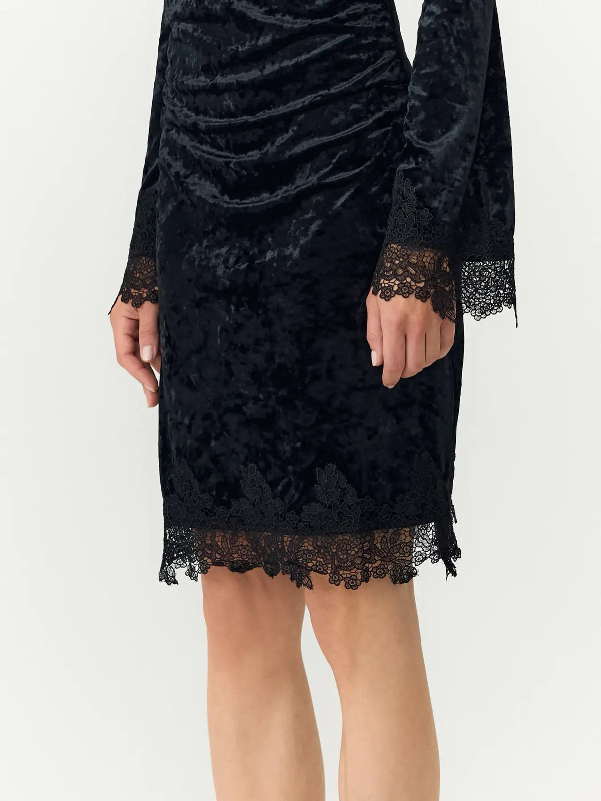 Yasvellia LS Short Lace Dress