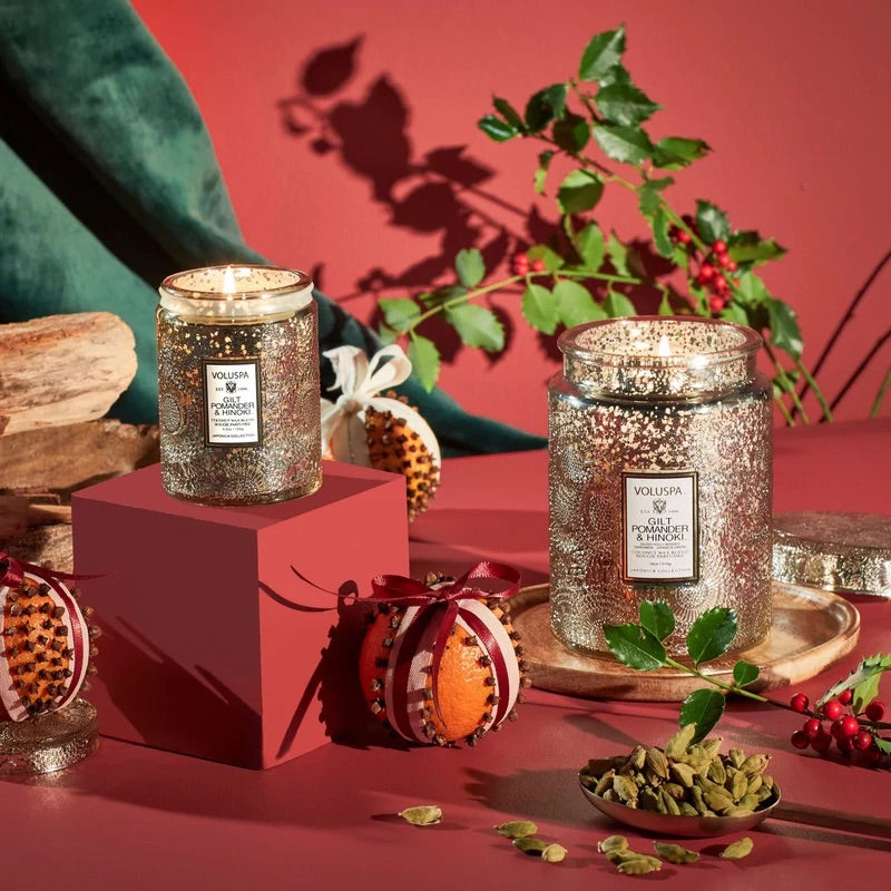 Small Jar Candle 156g - Gilt Pomander & Hinoki