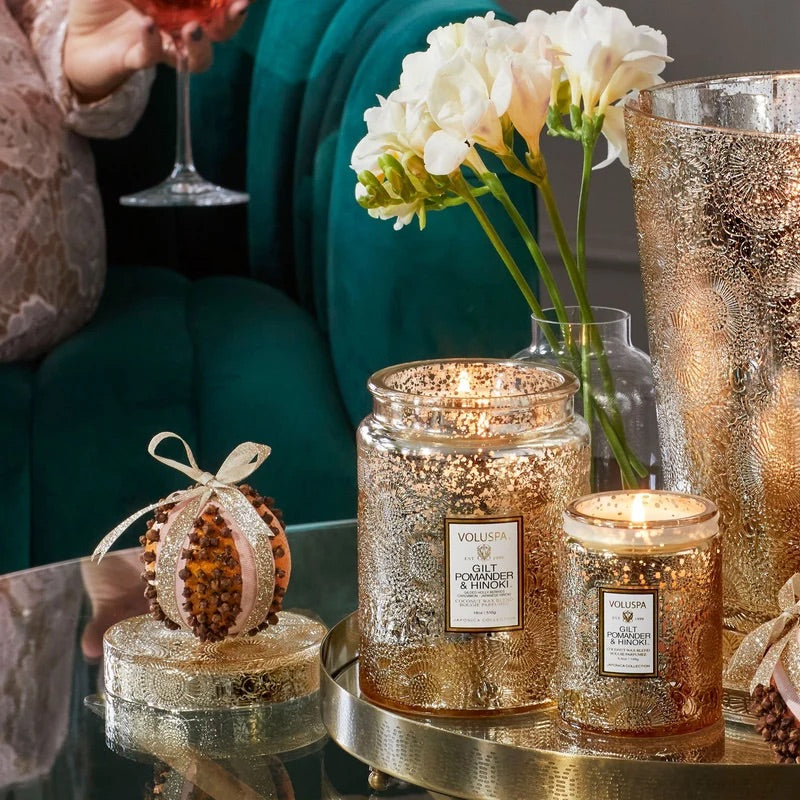 Small Jar Candle 156g - Gilt Pomander & Hinoki