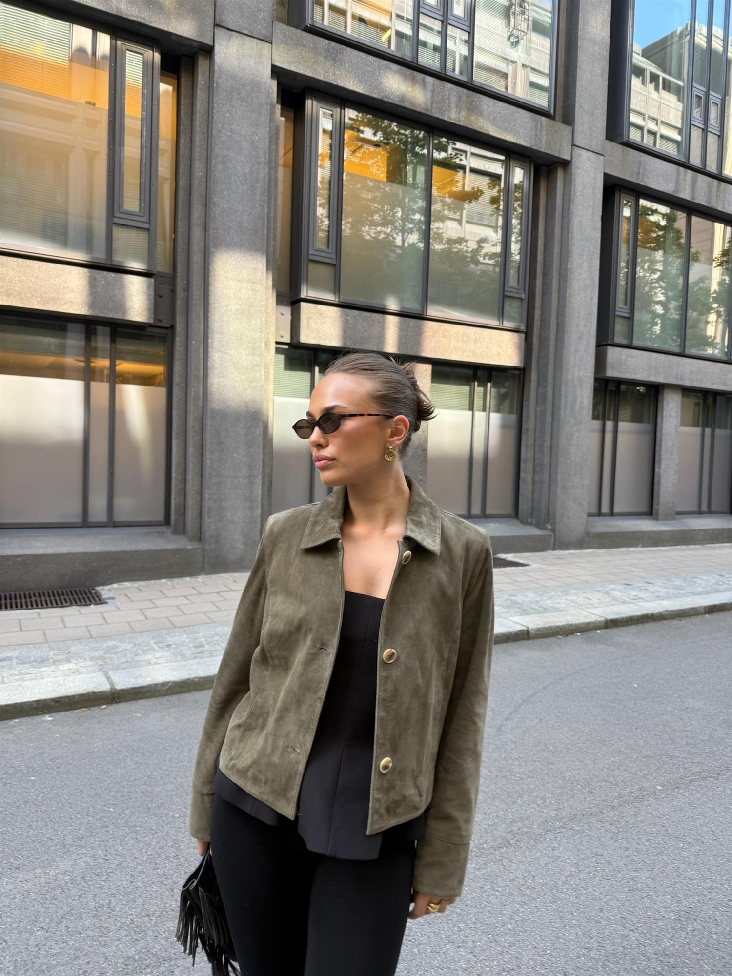 Allie Goat Suede Jacket