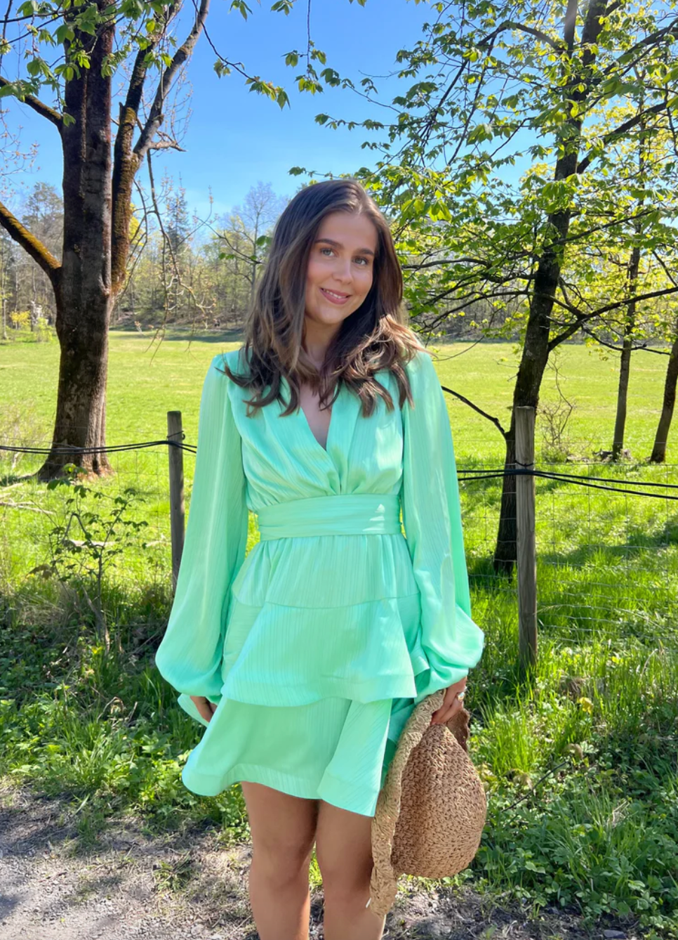Asya Bedouin Dress - Mint Sage