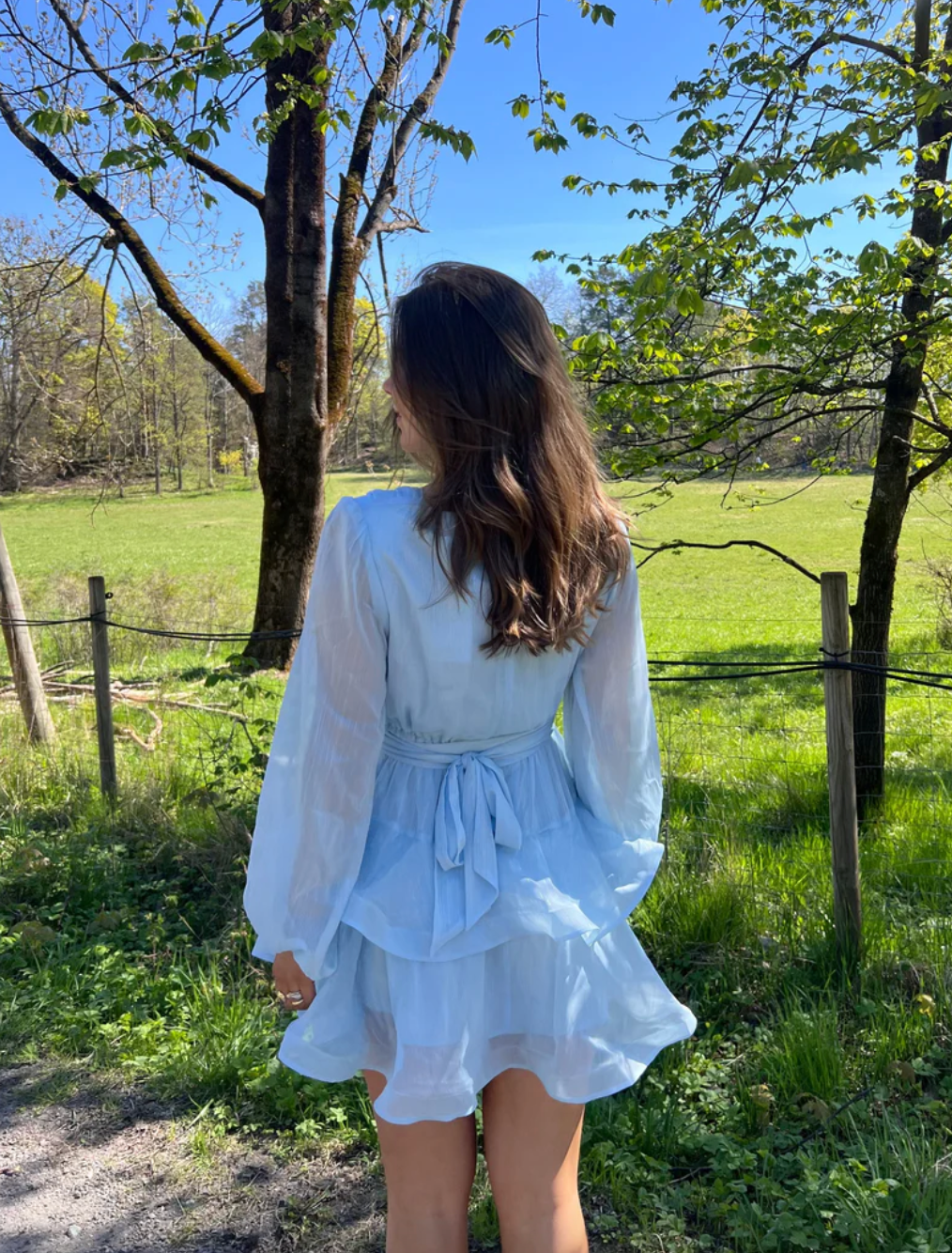 Asya Bedouin Dress - Pale Azure