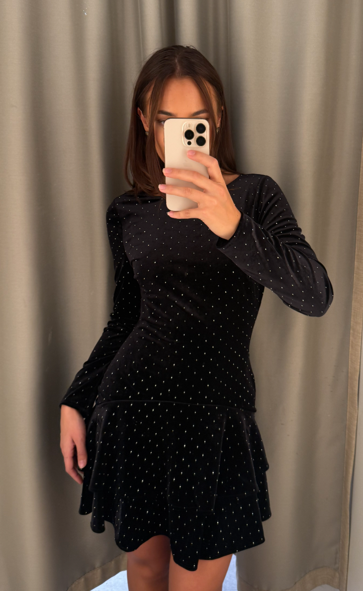 Delilah Velour Mini Dress